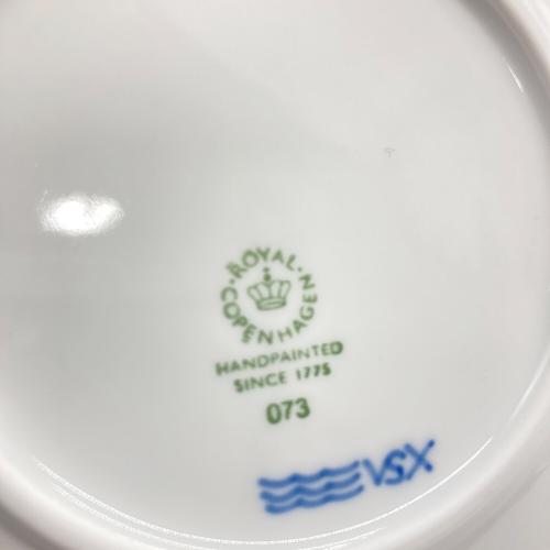 ROYAL COPENHAGEN (ロイヤル・コペンハーゲン) ノンハンドルカップ&ソーサー ブルーパルメッテ