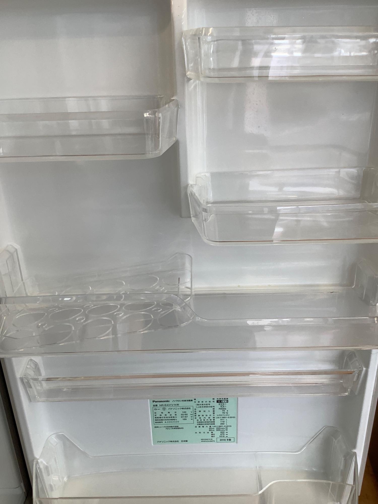 Panasonic (パナソニック) 5ドア冷蔵庫 NR-E431V-N 2016年製 411L