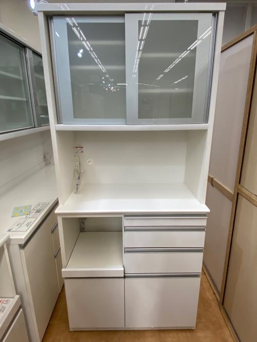 松田家具 (マツダカグ) レンジボード ホワイト