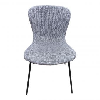 a.depeche ダイニングチェアー ライトグレー×ブラック zip design