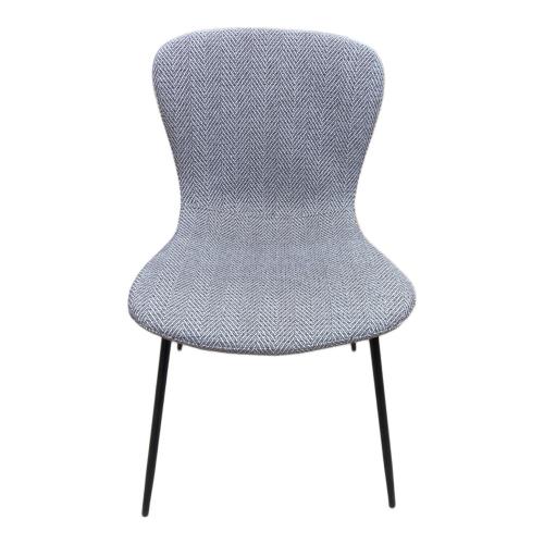 a.depeche ダイニングチェアー ライトグレー×ブラック zip design