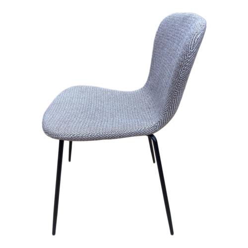 a.depeche ダイニングチェアー ライトグレー×ブラック zip design