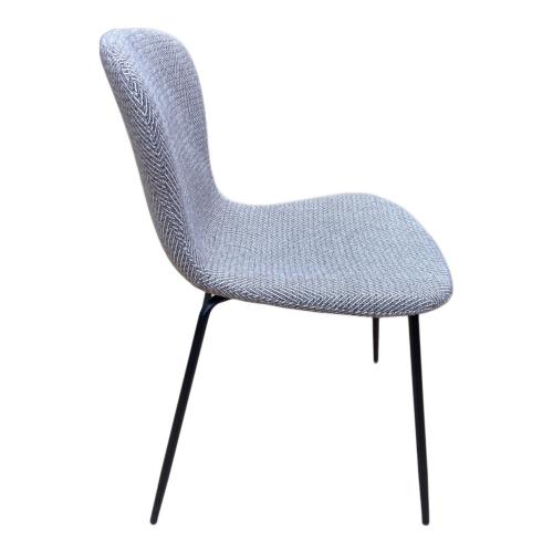 a.depeche ダイニングチェアー ライトグレー×ブラック zip design