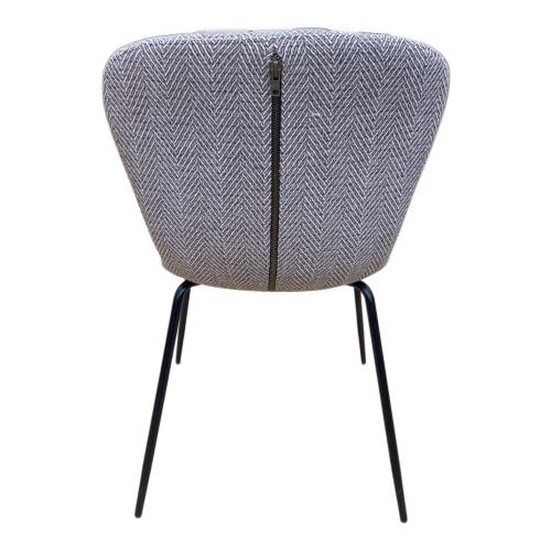 a.depeche ダイニングチェアー ライトグレー×ブラック zip design