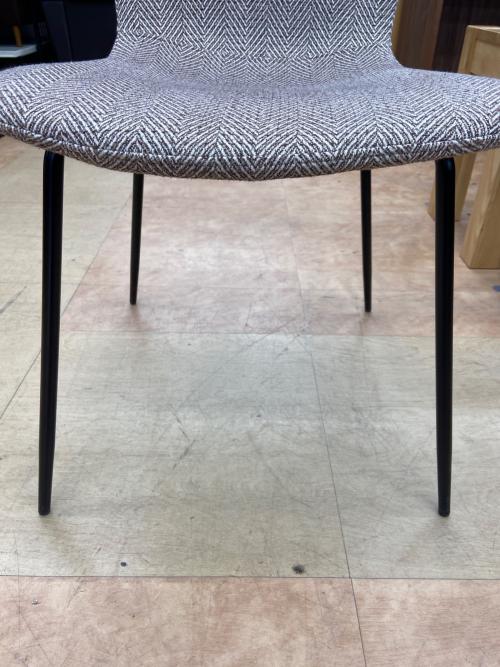 a.depeche ダイニングチェアー ライトグレー×ブラック zip design