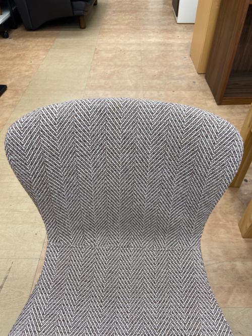 a.depeche ダイニングチェアー ライトグレー×ブラック zip design