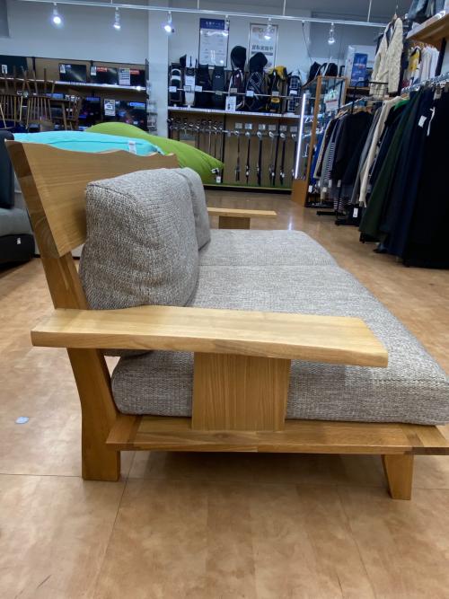 ニトリ 3人掛けソファー 94 グレー×ナチュラル アカツキNA