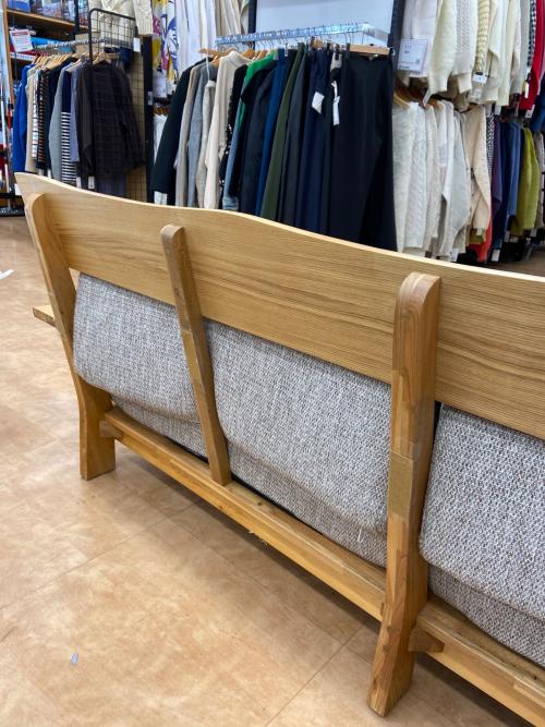 ニトリ 3人掛けソファー 94 グレー×ナチュラル アカツキNA