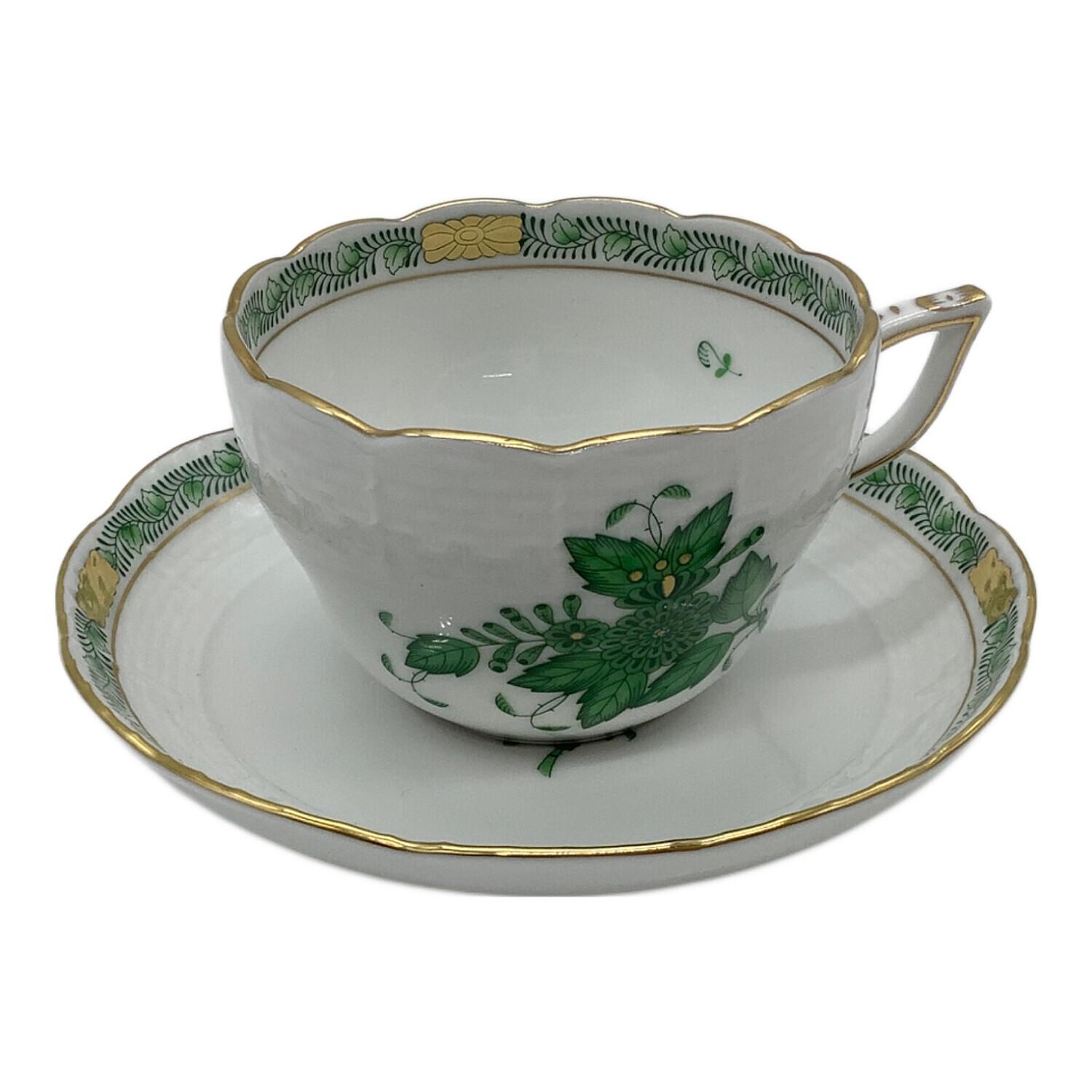 Herend (ヘレンド) カップ&ソーサー アポニーグリーン｜トレファクONLINE