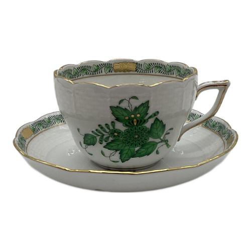 Herend (ヘレンド) カップ&ソーサー ▲ アポニーグリーン