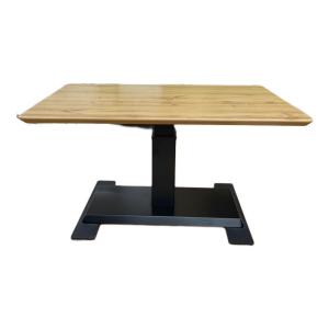 ニトリ 昇降デスク(手動) ナチュラル×ブラック
