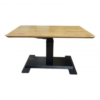 ニトリ 昇降デスク(手動) ナチュラル×ブラック