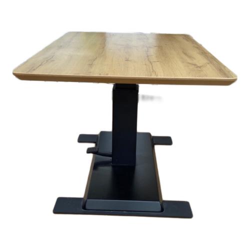 ニトリ 昇降デスク(手動) ナチュラル×ブラック