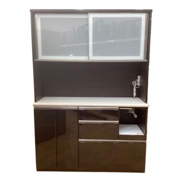 美品　今村家具工芸 食器棚 キッチンカップ 今村家具工芸 W1050 キッチンボード アウル オープンボード