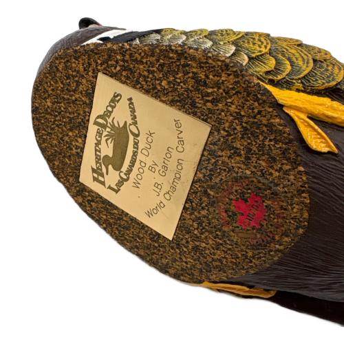 アメリカオシドリの置物 J.B.Garton/ヘリテージデコイ