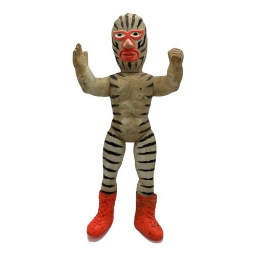 中嶋製作所 (ナカジマセイサクジョ) グレートゼブラ タイガーマスク レトロソフビ 全体にヨゴレ・変色・一部ハガレ有