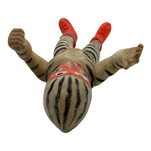 中嶋製作所 (ナカジマセイサクジョ) グレートゼブラ タイガーマスク レトロソフビ 全体にヨゴレ・変色・一部ハガレ有