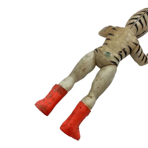 中嶋製作所 (ナカジマセイサクジョ) グレートゼブラ タイガーマスク レトロソフビ 全体にヨゴレ・変色・一部ハガレ有