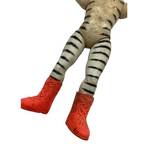 中嶋製作所 (ナカジマセイサクジョ) グレートゼブラ タイガーマスク レトロソフビ 全体にヨゴレ・変色・一部ハガレ有