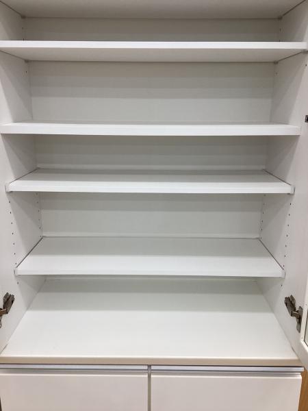 レンジボード ニトリ 白 収納棚 食器棚 中古品 ニトリ 食器棚 ホワイト｜トレファクONLINE