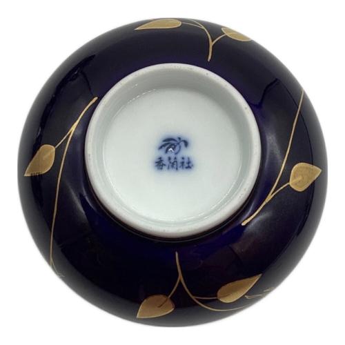 香蘭社 (コウランシャ) 湯呑み揃え ▲ ルリ薔薇