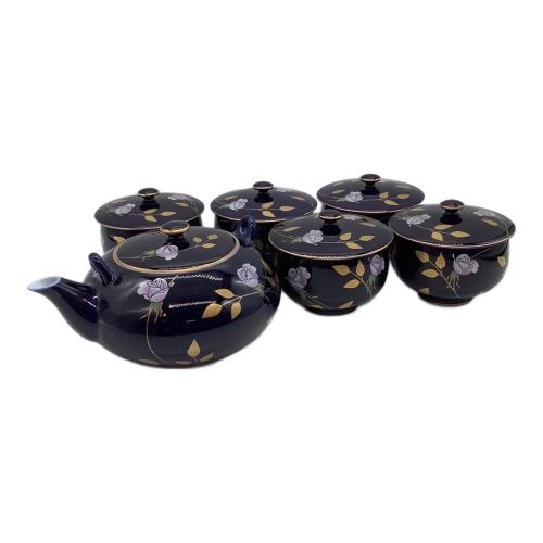 香蘭社 (コウランシャ) 湯呑み揃え ▲ ルリ薔薇