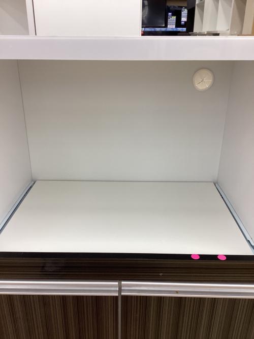 キッチンカウンター 80 幅:約120㎝ ブラック×ホワイト スピカ