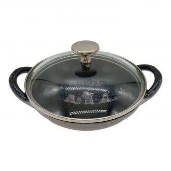 Staub (ストウブ) 鋳物ホーロー鍋 蓋:ZWILLING 16cm ベビーウォック