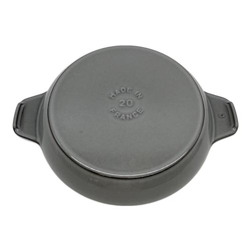 Staub (ストウブ) オーバルホットプレート 20cm・グレー