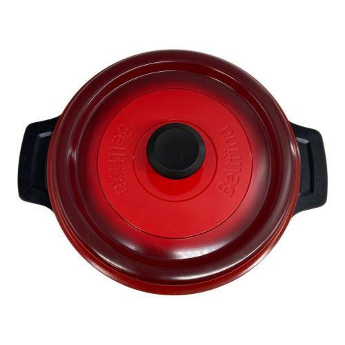 Bellfina (ベルフィーナ) 無水調理パン 22cm レッド