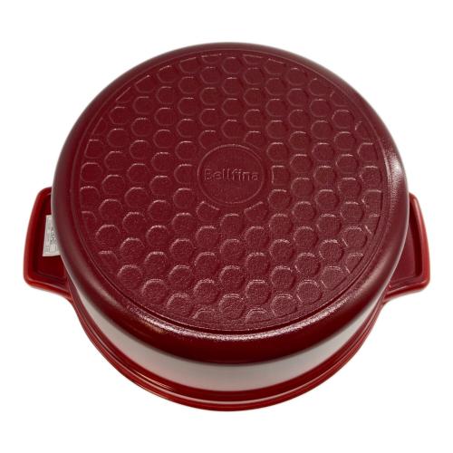 Bellfina (ベルフィーナ) 無水調理パン 22cm レッド