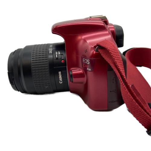 CANON (キヤノン) 一眼レフカメラ EOS Kiss X50 本体レッド/レンズ35-80mm