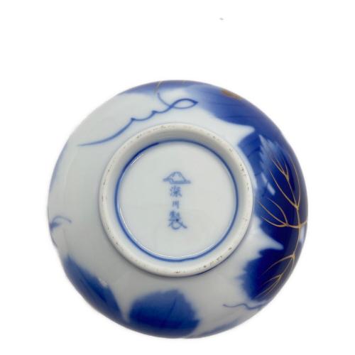 深川製磁 (フカガワセイジ) 茶器揃え 瑠璃葡萄