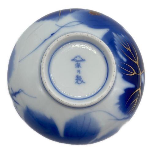 深川製磁 (フカガワセイジ) 茶器揃え 瑠璃葡萄