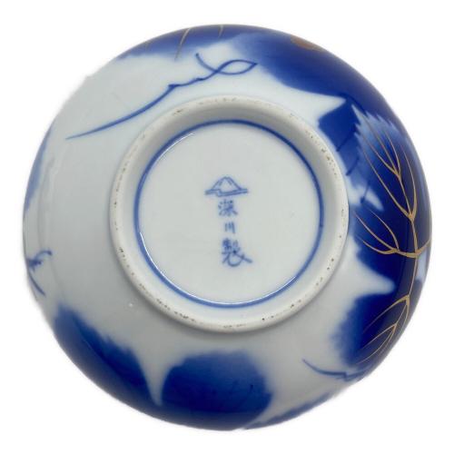 深川製磁 (フカガワセイジ) 茶器揃え 瑠璃葡萄