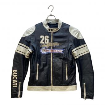 DUCATI CORSE (デュカティ・コルセ) ライディングジャケット メンズ SIZE 50 ブラック×ホワイト