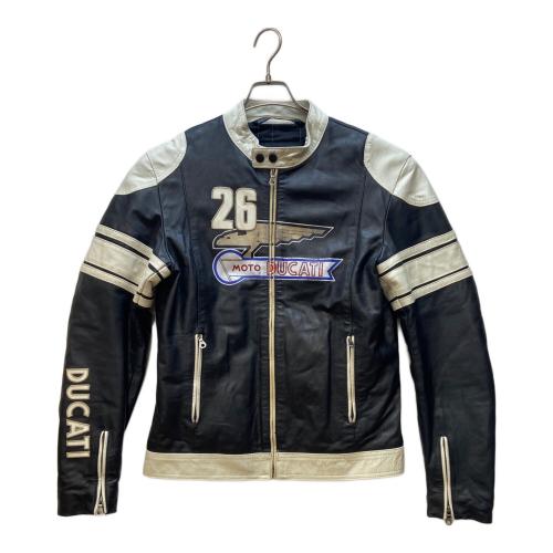 DUCATI CORSE (デュカティ・コルセ) ライディングジャケット メンズ SIZE 50 ブラック×ホワイト