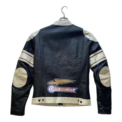 DUCATI CORSE (デュカティ・コルセ) ライディングジャケット メンズ SIZE 50 ブラック×ホワイト