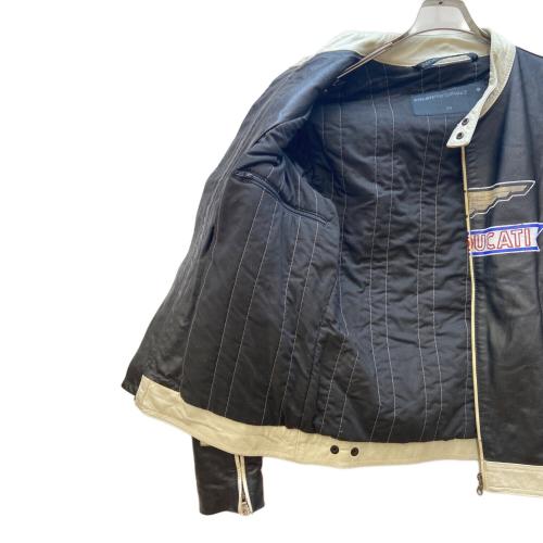 DUCATI CORSE (デュカティ・コルセ) ライディングジャケット メンズ SIZE 50 ブラック×ホワイト