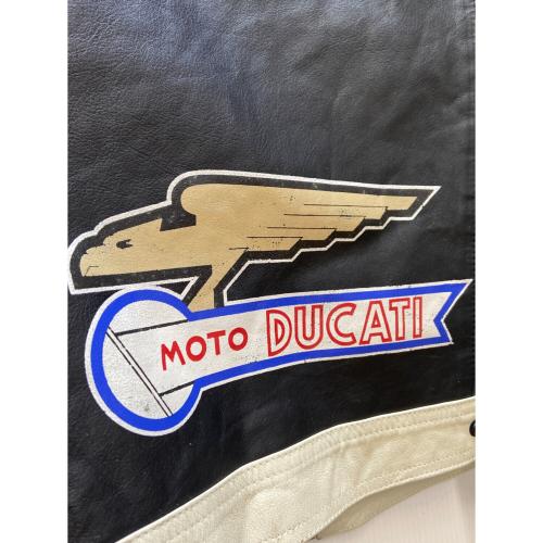 DUCATI CORSE (デュカティ・コルセ) ライディングジャケット メンズ SIZE 50 ブラック×ホワイト