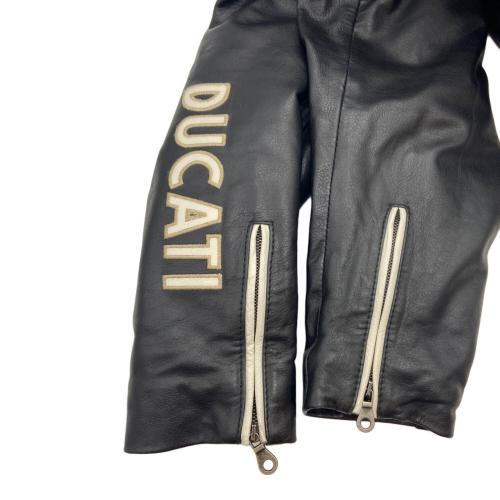 DUCATI CORSE (デュカティ・コルセ) ライディングジャケット メンズ SIZE 50 ブラック×ホワイト