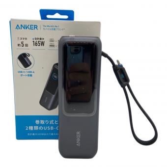 Anker (アンカー) モバイルバッテリー Anker Power Bank/A1695N11 25000mAh, Built-In & 巻取り式USB-Cケーブル PSEマーク(モバイルバッテリー)有
