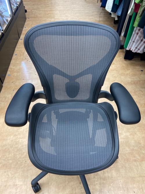 Herman Miller (ハーマンミラー) アーロンチェア AER1A12PW Aサイズ 95 ブラック リマスタード ライト