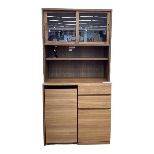 無印良品 (ムジルシリョウヒン) レンジボード 272 880㎜ ブラウン