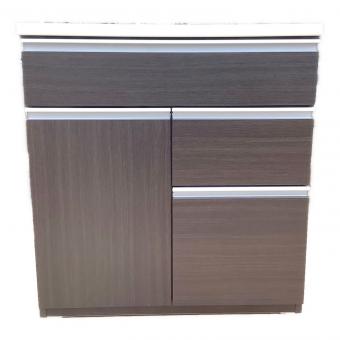 ニトリ キッチンボード 収納×4 ダークブラウン×ホワイト