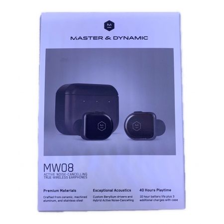 MASTER & DYNAMIC 完全ワイヤレスイヤホン MW08 2021年製 CBADA8BKT0124