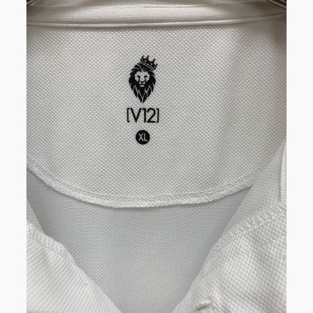 V12 (ヴィトゥエルブ) ゴルフシャツ ホワイト サイズ:XL