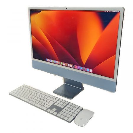 Apple (アップル) iMac M1 24インチ 2021 A2439 Mac OS Ventura13 M1 メモリ:8GB SSD:256GB  ドライブ無し SC02K502Y125F