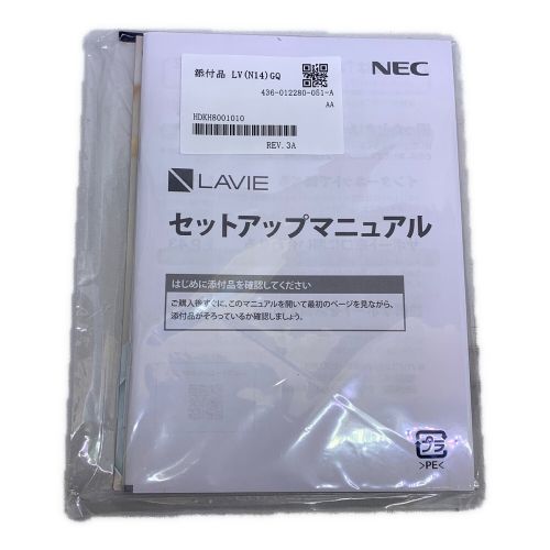 NEC (エヌイーシー) LAVIE N14 N1475/GAL-YC 14インチ Windows11 HOME Core i7 CPU:第12世代 メモリ:16GB SSD:512GB - 39026208M