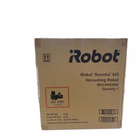 iRobot (アイロボット) ロボットクリーナー Roomba 643 程度S(未使用品) 純正バッテリー 未使用品
